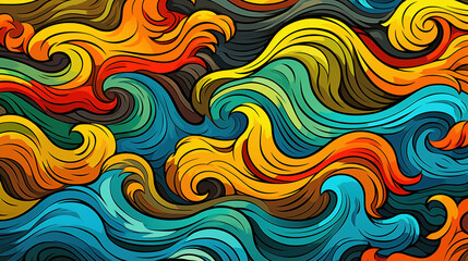 modern cool waves in a classic japanese style