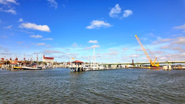 Waterfront scene St Augustine January 2024