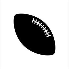 American Football Icon, Elliptical Shape Football Icon