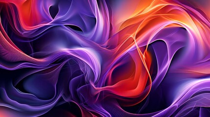 A mesmerizing blend of purples and magentas swirl together in this vibrant fractal masterpiece, evoking a sense of ethereal beauty and abstract wonder