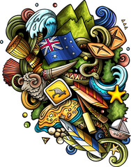 Australia doodle design
