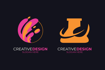 Free vector set of company logo design ideas vector