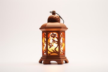 Lantern on white background