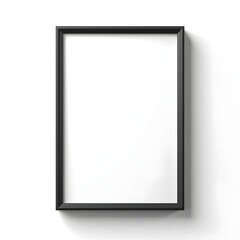  Black wooden square picture frame mockup