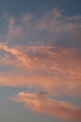 sunset in the clouds