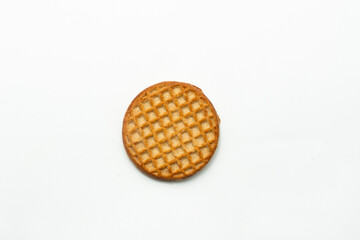 whole wheat biscuits isolated on white background. wheatable biscuits.
