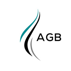 AGB Letter logo design template vector. AGB Business abstract connection vector logo. AGB icon circle logotype.
