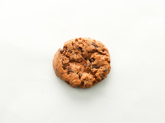 Chocolate Chip Cookies on white background. Chocolate Chip Biscuits.                  