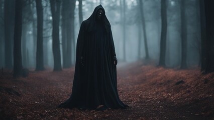 ghost in a forest  Dementor demon evil death studio  - obrazy, fototapety, plakaty