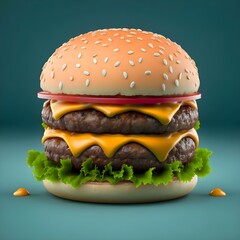 3D burger