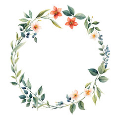 Obraz premium vintage-botanical-frame-dominates-the-composition-featuring-delicate-line-art-of-flora-minimalist