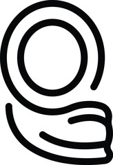 Modern outfit icon outline vector. Male person arab. Stylish middle eastern