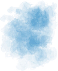 Sophisticated navy blues, cerulean accents watercolor background. Vector Brush splashes 