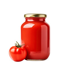 jar of sauce isolated on transparent background Remove png, Clipping Path, pen tool, white