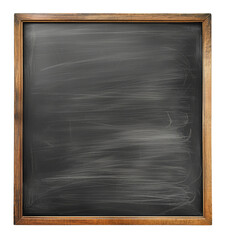 Empty Vintage Chalkboard. Front View. Ai Generative