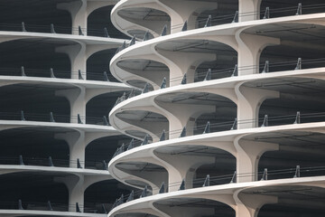 marina towers close up