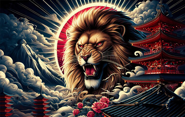 Le grand lion japonais