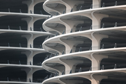 marina towers close up