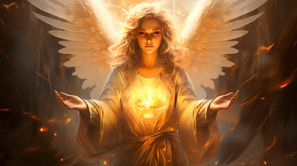 Angel with wings
