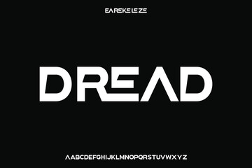 Display alphabet font vector design suitable for headline, poster, logo and more
