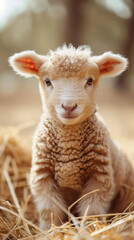 Obraz premium Meet our sweet baby sheep plushies – the perfect cuddly companions for little ones. Soft, charming, and ideal for creating cherished childhood moments. Embrace the magic today!