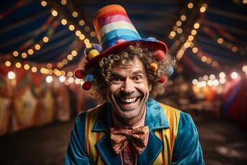Obraz premium portrait of a person in a carnival costume,ai generated