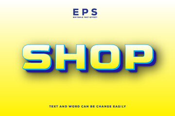 Shop bold 3d style editable text effect