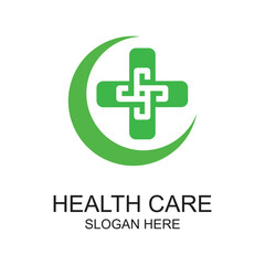 Fototapeta premium Health care logo design simple concept Premium vector
