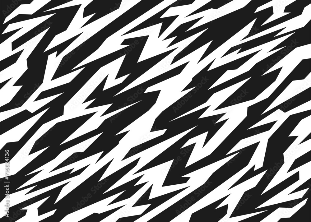 Poster abstract background with seamless rough and jagged lines pattern