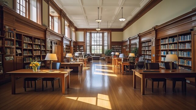 Cozy Library_Interior with sitting arrangement and Lots of Books