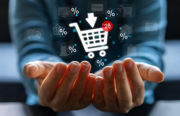 Human holding fashion online shopping, delivery, summer, sale, buy, purchases, digital marketing, ordering product, E-commerce, supermarket, credit card, platforms, sme, online shopping.