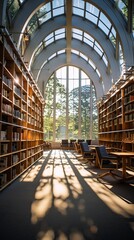 Cozy Library_Interior with sitting arrangement and Lots of Books