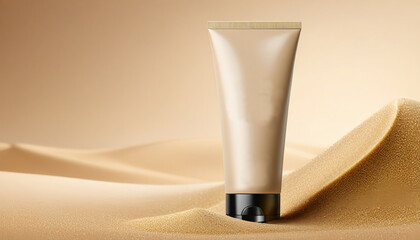 cosmetic tube template mock up for branding, lotion, skincare, body care,  cream shampoo etc