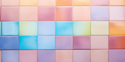 Background with small pastel colored tiles