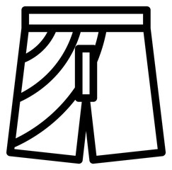 Shorts line icon. Sport casual clothes symbol