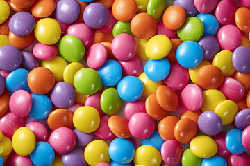 Fototapeta na wymiar Colorful chocolate candy background