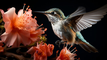 Fototapeta premium Hummingbird in the Flower