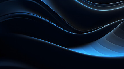 Modern black blue abstract background.3D Render