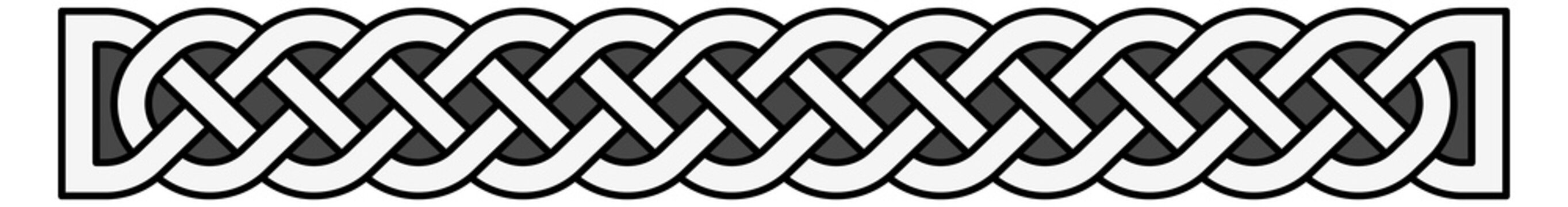Celtic knot pattern. Retro irish braid ornament