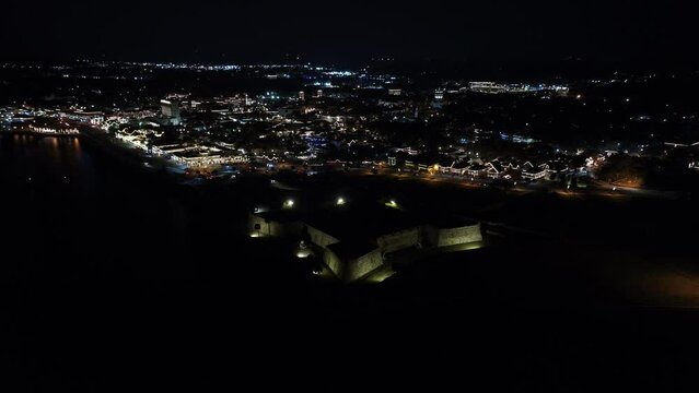 2024 stock video Castillo de San Marcos National Monument St Augustine Florida