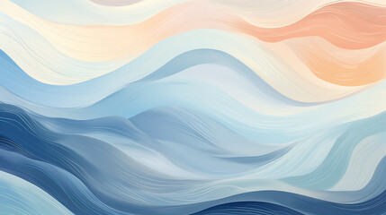 Abstract background inspired by Chambray Blue hues, delicate patterns, harmonious shapes, and dreamy colors to create a visually stunning and emotionally resonant visual display Ai Generativ