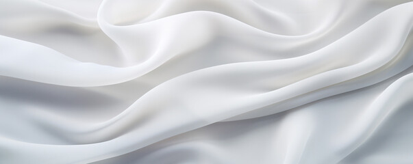 Obraz premium soft white silk background, in the style of shaped canvas, glossy finish, organic contours, 