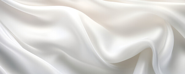 soft white silk background, in the style of shaped canvas, glossy finish, organic contours,  - obrazy, fototapety, plakaty