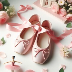Ballerina pink ballet shoes, dancing, ballet, dream, hobby