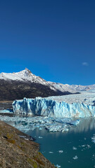mountain and perito moreno glacier