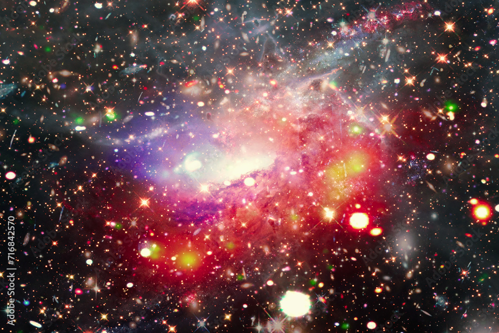 Wall mural marvelous galaxy in a deep space. the elements of this image furnished by nasa.