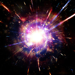 Sunburst. Space dust. The elements of this image furnished by NASA.