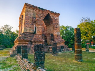 Wat Thraphang Thong Lang temple in Sukhothai, UNESCO World Heritage Site, Thailand - 716843303