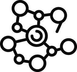 Lecture expert tech icon outline vector. Educator lab. Lecture tech linear