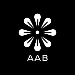 AAB Letter logo design template vector. AAB Business abstract connection vector logo. AAB icon circle logotype.
